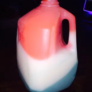 Red,white, and blue gallon! Pretty and delicious