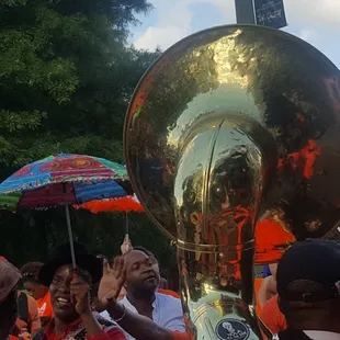 Second line at jazz in the park