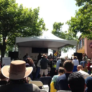 The side stage by The Pasta Shoppe.