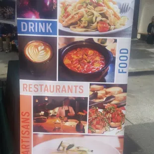 a poster for a restaurant