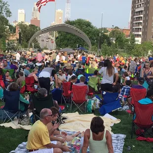 View from waaaay in the back... Gotta get here early to get a good spot