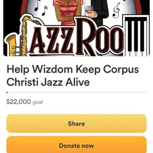 We appreciate your support! We have a GoFundMe account  Support the Arts