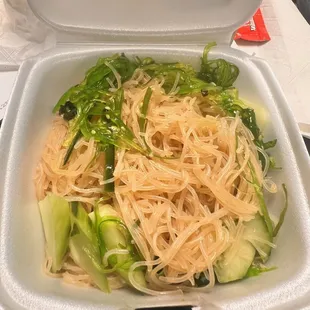 Noodle salad.
