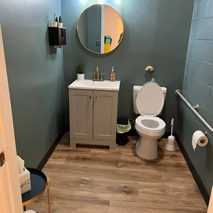 Reception / Childcare area restroom access