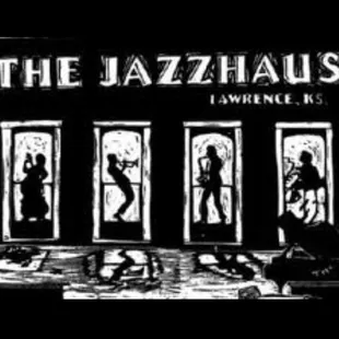 a black and white drawing of the jazzhaus