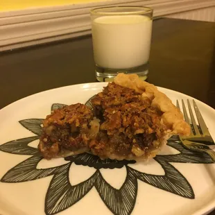  slice of pie on a plate