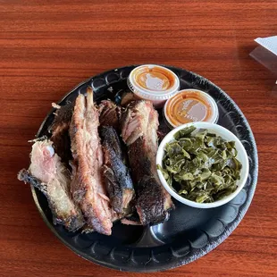 Ribs and Collard Greens