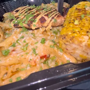 Salmon Penne Alfredo