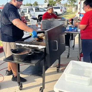 crepes, outside