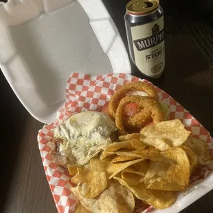 Fantastic take out, "still unnamed burger"