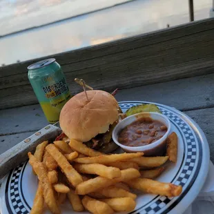 Burgers and a view