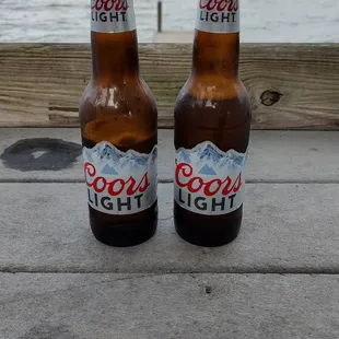 two bottles of coors light
