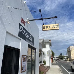 a sign for bread