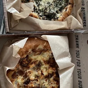 Vegan spinach $ artichoke pizzatta &amp; pizzatta tarte flambé