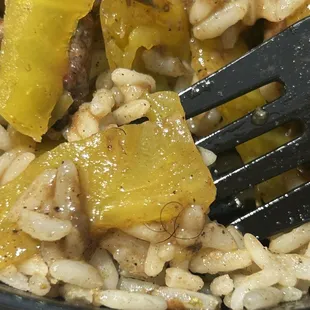 Jerk chicken bowl with hair