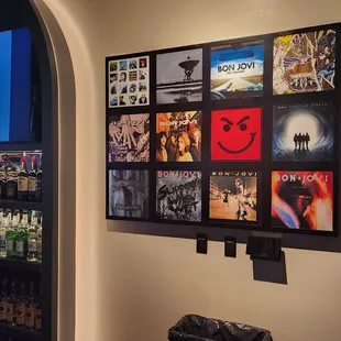 Some decor near the bar