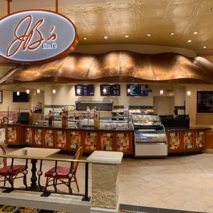 the interior of the restaurant