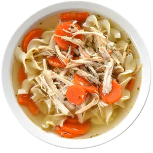 Signature Chicken Noodle Soup. Freshly made daily.