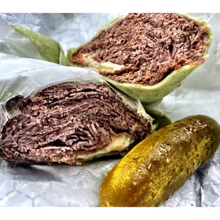 &quot;The Cannon&quot; Wrap!( Lot of Homemade Beef Brisket Swiss Cheese Horseradish &amp; Homemade Mayo!)Plus Pickle! Pretty Good Staff! Great!