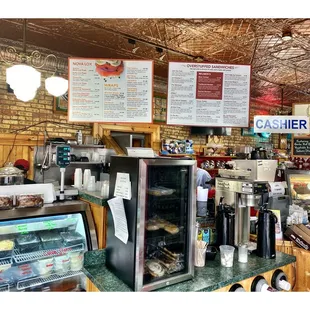 Wall Menu!Coffe Stand.Inside JB&apos;s Deli.Andersonville.Old Fusion Place!Mix Feelings!...My Food was PrettyGreat! but Service Was UglyBad.