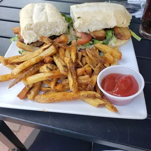 Belly BLT and fries