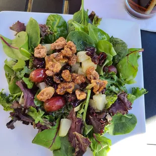 Spring salad with Italian dressing