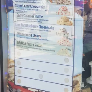 Ice cream menu 2 (Hershey Brand)