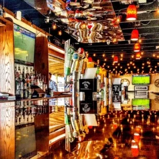 View of the bar