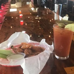 Buffalo Wings &amp; a Bloody Mary