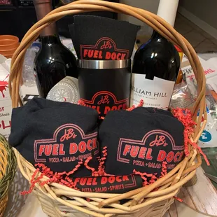 a basket full of beer
