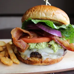 The Guac Bacon Burger is a fan-favorite and available as a Food and Arcade Combo!