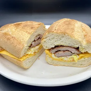 Sausage, Egg, &amp; Cheese Sandwich on a Roll