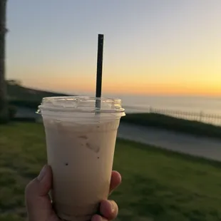 Iced chai latte with whole milk