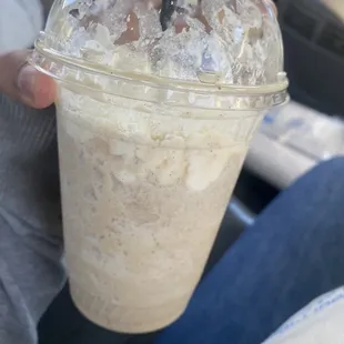 Medium Avalanche with almond milk