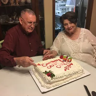 Cake for 50th Wedding anniversary.