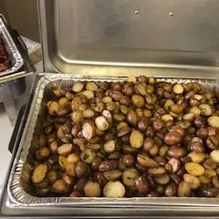 Close up of roasted potatoes