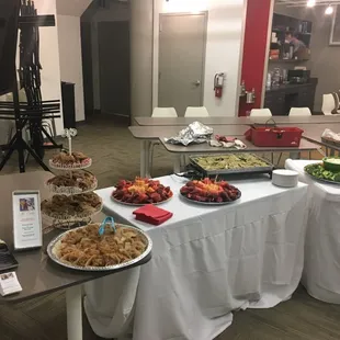 JC COOKS Catering reception at  Geekdom for 75 at the International Women's Conference held on 3.8.18