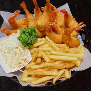 Fried jumbo shrimp