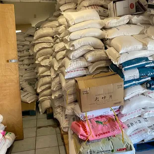 Inside to store, packed with supplies