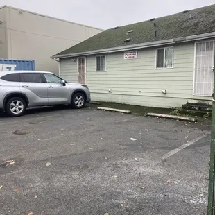 Parking spots in the rear