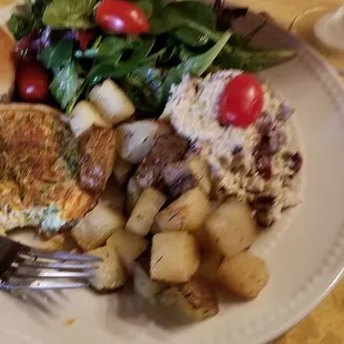 Quiche, Chicken Salad lunch