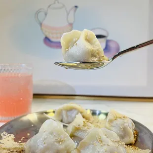 Crystal Pan Fried Pork Dumpling