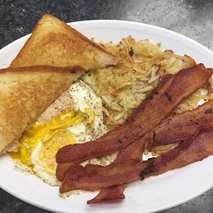 a plate of breakfast