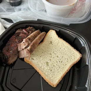 Slices beef brisket