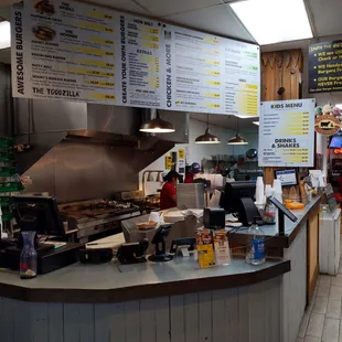 the inside of the restaurant