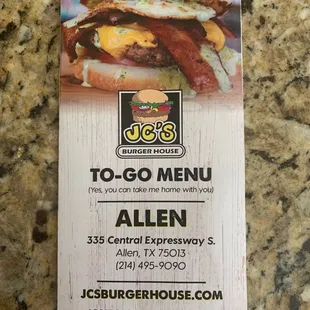 Cover menu