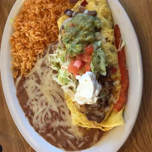 Fajitas omelet