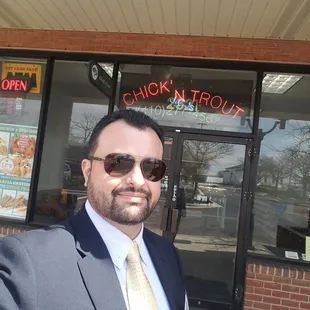 a man in a suit and tie