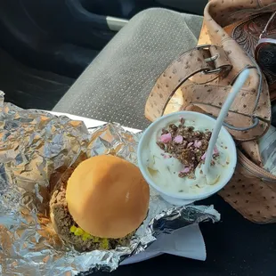 Loose Meat Sandwich and Twin Bing Tornado.