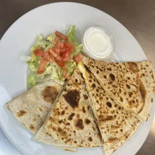 Traditional quesadilla